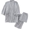 RUMAOZIA Pigiama da uomo in cotone kimono giapponese Hanfu pigiama da uomo taglie forti Abbigliamento taoista Zen Pijamas Kimono da uomo, stile giapponese, set da meditazione loungewear Sleepwear