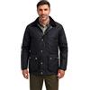 Game Technical Apparel Uomo Game Barker Cera Giacca con Cappuccio Staccabile - Navy, XX-Large
