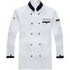 Lpstop Giacche da cuoco personalizzate Cappotto da cuoco personalizzato Abiti da lavoro da chef a maniche lunghe Uniformi da cucina per donna Uomo