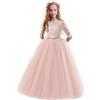 Generico Vestito Elegante da Ragazza Festa Cerimonia Matrimonio Damigella Donna Sposa Prima Comunione Battesimo Carnevale Cocktail Ballerina Prom Abiti Lunghi per Bambini Bambina Fiore Ragazze Vestito Costume