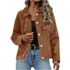 Generico Giacca Moto Donna Bomber Softshell in Finta Pelle Scamosciata con Risvolto Colletto in Pelle Scamosciata Giacche Primavera Inverno Caldo Maniche Lunghe Moda Camoscio Giubbotto Vintage Cappotto