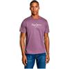 PEPE JEANS T-Shirt da Uomo Eggo N, Viola Melanzana, M, Viola (Melanzana Viola), M