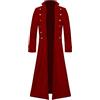 Modeewel Steampunk Frack cappotto gotico medievale uniforme pirata vichingo cosplay carnevale formale smoking cappotto gotico smoking giacca vittoriana smoking