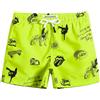 maamgic Costume Bambino a Rapida Asciugatura con Fodera in Rete, Costume da Bagno con Tasche e Coulisse Regolabile, da 2-16 Anni, Spiaggia e Piscina, Bulldog Verde, 7 Anni