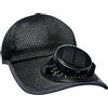 Generic Cappello con ventole a energia solare | Copricapo a 3 velocità, batteria da 600 mAh, ricarica USB, ventilatore solare | per uomo all'aperto, spiaggia, estate, campeggio, golf, giardinaggio, lavoro