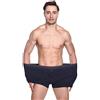 Jamron Uomo Pacco da 3 Cotone Elasticizzato Boxer Biancheria Intima Aperti Davanti Blu Marino & Grigio Chiaro & Grigio Scuro 5XL