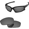 PapaViva Lenti di ricambio per Oakley Split Jacket OO9099, Pro+ Black Chrome Polarizzato - Rivestimento Ar, Taglia unica