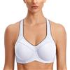 SYROKAN Reggiseno Sportivo Massimo Sostegno Bianco 4F