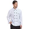 Nanxson Giacca da Cuoco Uomo Doppiopetto, Maniche Corte e Lunghe | Uniforme Leggera da Chef, Giacca Bianca da Cuoco per Ristoranti, Bracerie e Buffet di Hotel