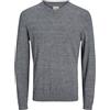 JACK & JONES Knitted Pullover Plain Knitted Pullover | Knit Fit, tinta unita, maniche lunghe, casual, temperatura massima 40 °C processo delicato
