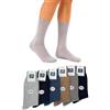 DAC calze corte uomo al polpaccio 100% filo scozia - scatola 6 Paia - eleganti tinta unita - rinforzate con punta rimagliata piatta - scuri o chiari (IT, Numero, 43, 46, Regular, Corto, colori chiari)
