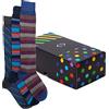 Ciocca Scatolina Regalo 2/3 Paia calze fantasia Uomo - Made in Italy - Idea regalo in caldo cotone Morbide e Confortevoli [BOXWEB3_MIX2_40/45_1]