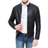 Evoga Giubbotto ecopelle Biker nero uomo slim fit giacca giubbino casual (IT, Testo, XXL, Regular, Regular, Nero)