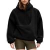 Generic 2026 Felpa con Cappuccio Donna con Grande Tasca Manica Lunga con Tasca Di Canguro Casual per Piccoli Animali, Felpa Canguro Cane Gatto Titolare Carrier Pochette, 01 nero, S