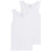 Sanetta Ragazzi Canottiera in Pacco Doppio in Cotone Biologico - Made in Europe - Bianco (10), 164