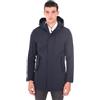 Ciabalù Parka Invernale Uomo Con Cappuccio In Tessuto Tecnico Impermeabile (58, Blu)