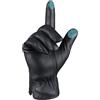 MGGMOKAY Guanti invernali da uomo in pelle Guanti da guida in pelle di pecora con touch screen foderati in caldo cashmere, Nero,XXL