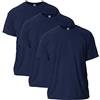 Gildan T-Shirt in Cotone Ultra Cotton, Modello G2000, T-Shirt Uomo, Blu (Navy), M (Pacco da 3)