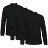 Nottingham Lupetto Bambino Bambina Caldo Cotone, Conf 3pz, Art. NOTLPBTL Nero 11-12 Anni