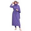 NAJMA, Burkini per Donne Musulmane, Hijab regolamentato, Burkini da Donna Modesto Composto da 5 Pezzi, Tessuto Non Attillato, Costume Intero (IT, Testo, S, M, Regular, Regular, Lavanda)