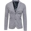 Evoga Blazer Giacca Uomo Grigio Slim Fit Elegante Formale Casual in Cotone (XS, Grigio Chiaro)