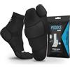 PODOKS® Calze Compressione Graduata Uomo & Donna | Tessuto Coolmax | Allevia la Fascite Plantare | Imbottitura Strategica e Separazione del Primo Dito