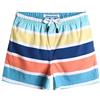 maamgic Costume da Bagno Pantaloncini da Bagno Estivi per Ragazzini Bambini Foderate in Rete Asciugatura Rapida Multi Colori, Blu Giallo Rosso, 7 Anni