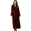 Generic Vestaglia da donna lunga - Vestaglia da donna in pile caldo, per notte, taglia grande, invernale, morbida e accogliente, per notti fredde invernali, A, XL