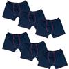 Maxfort Set di 6 Boxer da Uomo, Intimo Taglie Forti Fino a 10XL (IT, Testo, XXL, Regular, Regular, 6 Pezzi Grigio)