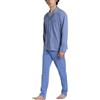 RAGNO Pigiama Uomo Manica Lunga Aperto 100% Cotone Felpato U961N7