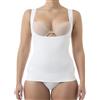 FarmaCell 606 (Bianco, 5XL) Canotta Contenitiva Donna Senza Coppe, Intimo Modellante Busto Aperto, Made in Italy