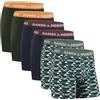 DANISH ENDURANCE Boxer Uomo Cotone Elasticizzato, Boxer a Pantaloncino Comodi e Traspiranti, Cuciture Piatte, con o Senza Patta Frontale, 6 Paia