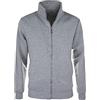Evoga Felpa Uomo con Zip Blu Nero Grigio Maglione Tuta Cardigan Senza Cappuccio (IT, Testo, XL, Regular, Regular, Grigio)
