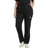 JONATHAN UNIFORM Pantaloni Sanitari Donna Pantaloni Medici con Elastico in Vita 6 Tasche, Pantaloni da Lavoro Donna Pantaloni Infermiere Dentista OSS Sala Operatoria (Nero, M)