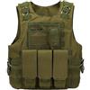 Bauzuoyo Gilet tattico da uomo, militare, mimetico, da combattimento della polizia, per softair, per caccia CS, gioco di sicurezza, per attività all'aperto, campeggio, escursionismo, giubbotto da