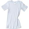 HERMKO 2810 Confezione da 3 Canotte Bambino Manica Corta Maschio + Femmina 100% Cotone Biologico, Farbe:Bianco, Größe Kinder:5-6 Anni