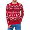 Gyabnw Maglione Natalizio Uomo Girocollo Maniche Lunghe | Pullover caldo in maglia, design natalizio, per inverno, feste, famiglia e tempo libero