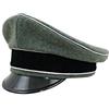 Militaryharbor WW2 German Waffen Elite - Berretto con visiera in lana, Grigio campo, 58