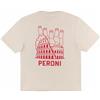 Peroni T-Shirt Tourist, Unisex, Maglietta Oversize in Cotone Organico a Maniche Corte (IT, Testo, XXL, Regular, Regular, off White)