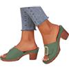 Generico Pantofole Donna Estive, Sandali Donna Estive Eleganti Tacco Plateau Ciabatte Comodi Sandalo Antiscivolo con Punta Aperta in Pelle Traspiranti Piscina Mare da Spiaggia Casual Ortopediche