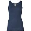 Engel Natur, Maglietta Intima/Top da Donna, 70% Lana (Biologica), 30% Seta (34-36 EU, Blu Marino)