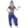 Generico Vestito Odalisca Bambina Ragazze Belly Dance Indianodel Costume Ballo InsiemiCarnevale Orientale Ragazzedanze del Ventre Vestiti Bambin Gonna Frange Ragazze Costume Bambina