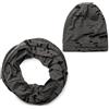 styleBREAKER Set Berretto e Scaldacollo Unisex,Grigio scuro/largo