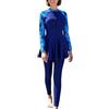 Generico Costume da Bagno Musulmano Costume Islamico da Donna a Manica Corta Modest Swimwear Beachwear Burkini Muslim Swimsuit