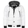 Indicode Uomini INPaulix Quilted Jacket | Giubbotto trapuntato con cappuccio Offwhite XL