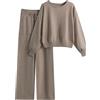 Vhersily Tute da Donna in Cashmere, Maglione Dolcevita Lavorato A Maglia, Set Due Pezzi, Tailleur Pantalone con Coulisse Loungewear Nightwear Autunno Inverno Morbido e Leggera Completo Casa Streetwear