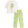 Disney Pigiama da Donna Verde a Maniche Corte e Gambe Lunghe di Trilli | Pigiama a Righe con Motivo di Trilli | Comodo Pigiama | Merchandising