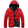 Generico Giacca Corto Piumino Pesante Invernale Lucido Uomo Antivento Impermeabile con Cappuccio Giacca da Uomo Jacket Rimovibile Giubbotto Caldo Casual Multitasche Materiale Sintetico Antivento