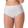 Intimitaly Liabel - (Pacco da 6) Mutande da Donna in Cotone Vita Alta - Slip Donna Cotone Colori Nero o Bianche - Culotte da Donna - D55 (7, Bianco)