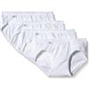 Sloggi Basic+ Mini 4P Slip, Pacco da 4 , Donna, Bianco(White 0003), IT 2 EU 40